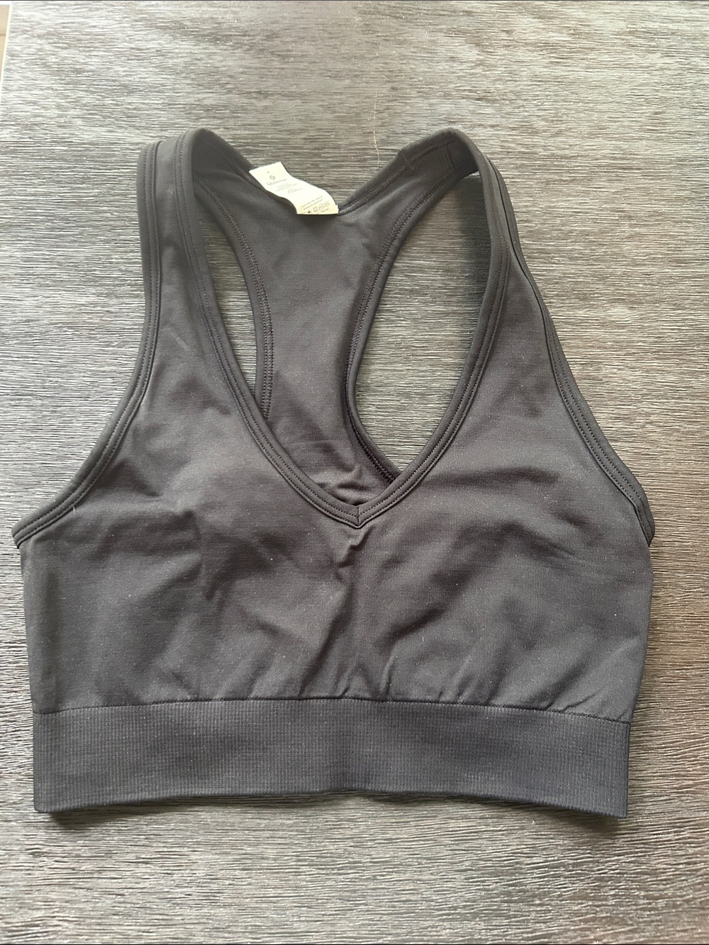 lululemon athletica Black Racerback Sports Bra